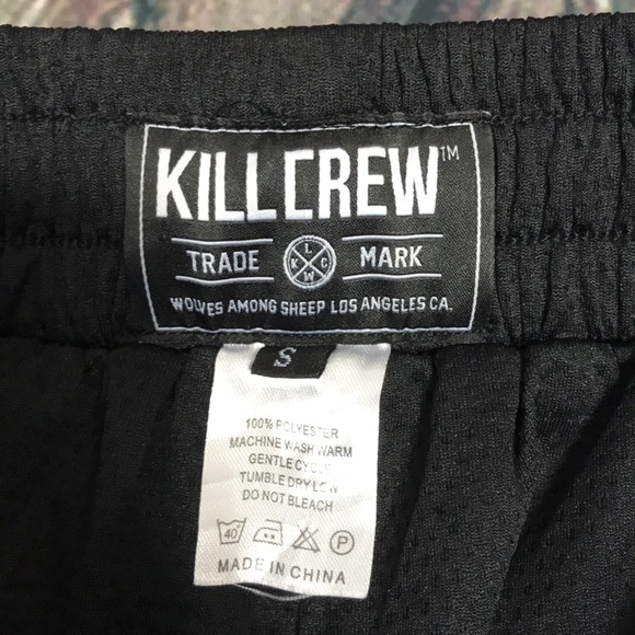 🏇 Kill Crew Black Shorts with Red Accents - Picture 2 of 9